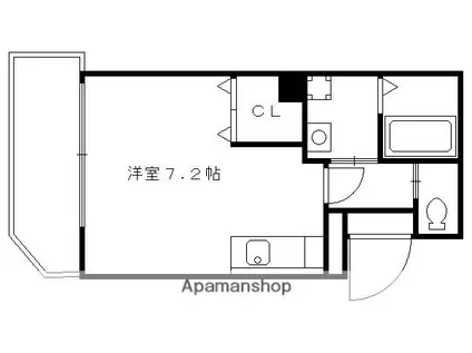 メゾンノーブル(ワンルーム/1階)の間取り写真