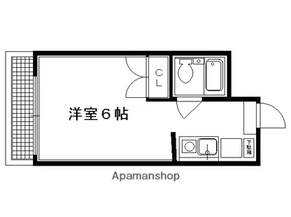ラピス京都神宮道(1K/5階)の間取り写真