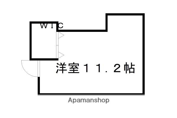 カーサミーア北白川(ワンルーム/2階)の間取り写真