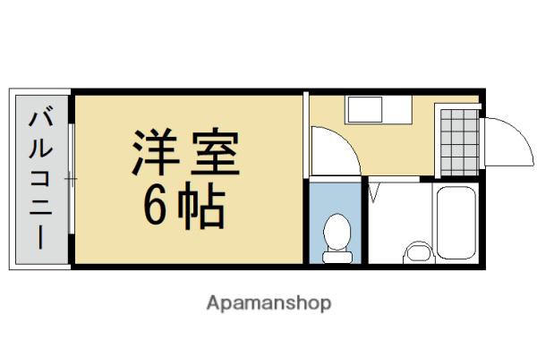 第2北浅ハイツ(1K/2階)の間取り写真