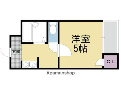 コーポ大仏(1K/3階)の間取り写真