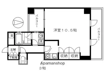 FAAD(1K/2階)の間取り写真