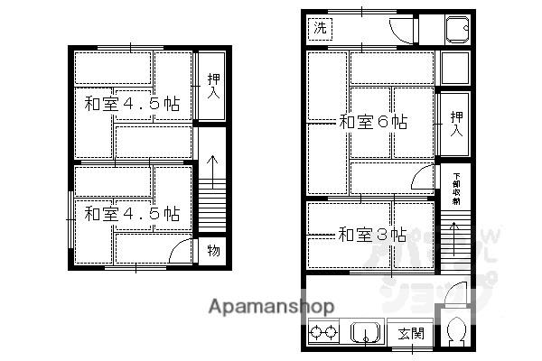 修学院坪江町(4K)の間取り写真