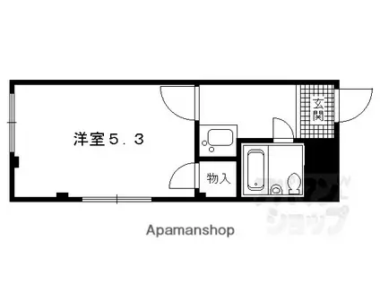 CASA YAGI(1K/1階)の間取り写真