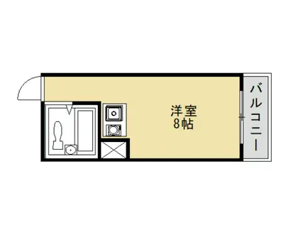 サンウィング桂(ワンルーム/3階)の間取り写真