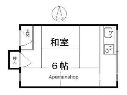 平南荘(ワンルーム/3階)の間取り写真
