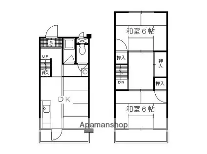 府営岩倉長谷団地7棟(4K/4階)の間取り写真