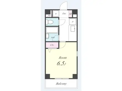 シェドゥーブル等持寺(1K/4階)の間取り写真