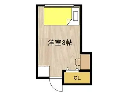 カーサミーア北白川(ワンルーム/2階)の間取り写真