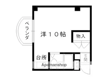 クラブハイツ(1K/2階)の間取り写真