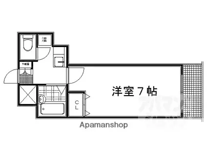 アクティ堀川(1K/2階)の間取り写真