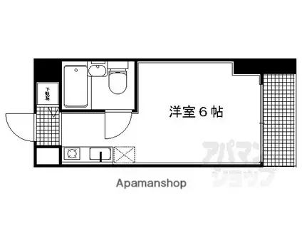 シリウス星の子(1K/5階)の間取り写真