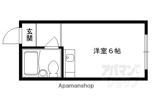 佐わらび堺町マンション(ワンルーム/1階)の間取り写真