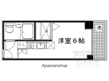京都今出川レジデンス(1K/8階)の間取り写真