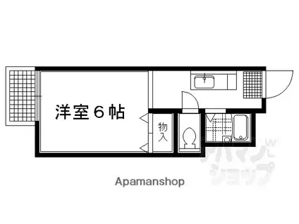 グレースハイツ(1K/1階)の間取り写真