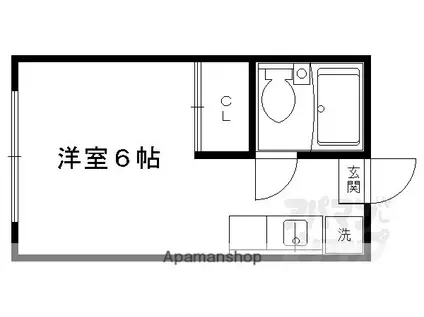 MINATO HOUSE(1K/2階)の間取り写真