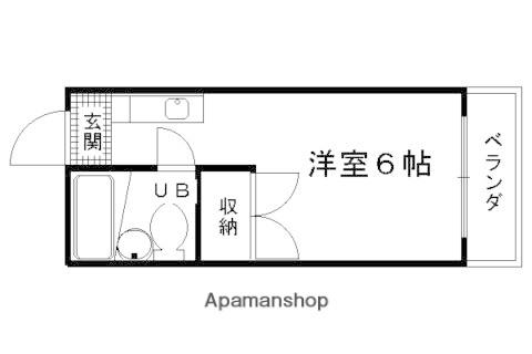 アビタシオン藤(1K/4階)の間取り写真