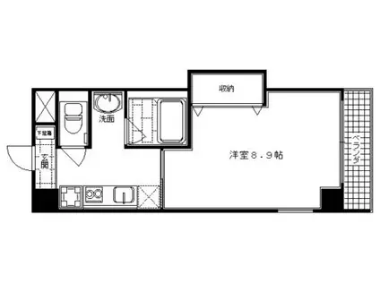 CASA DE ISSA(1K/4階)の間取り写真