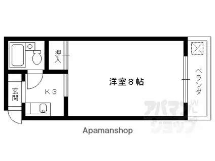 シンプルハイツベニス(1K/5階)の間取り写真