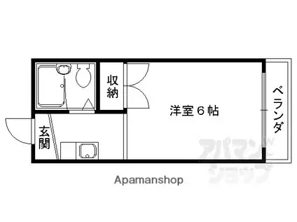 レジデンス紫苑(1K/3階)の間取り写真