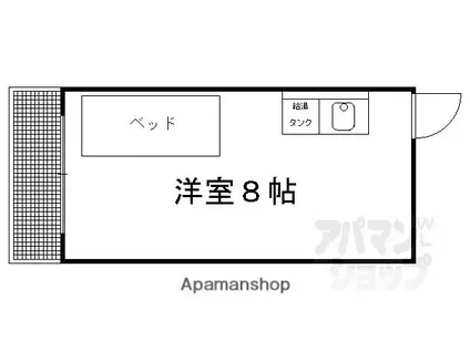 紫竹中嶋ビル(ワンルーム/2階)の間取り写真