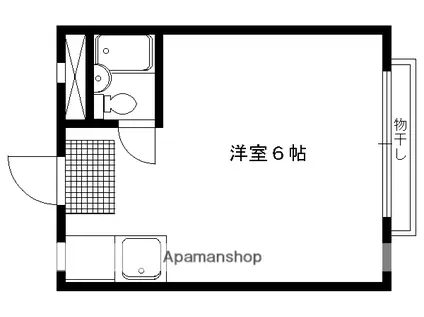 ヴォーンハイム寺本(ワンルーム/3階)の間取り写真