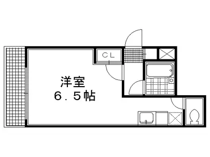 しきさい・M(ワンルーム/4階)の間取り写真
