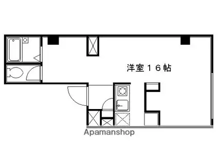 T HOUSE(ワンルーム/2階)の間取り写真