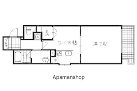 アクアレリスト今出川(1DK/4階)の間取り写真