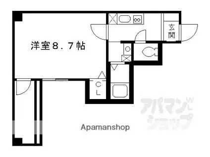 VISCARIA光樹(1K/10階)の間取り写真