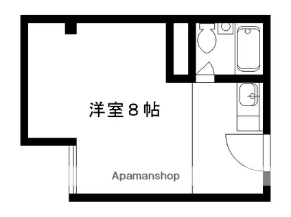 京都市烏丸線 北山駅(京都) 徒歩10分 3階建 築32年(1K/3階)の間取り写真