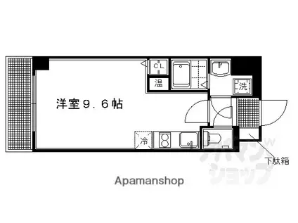 ランブラス室町六角(ワンルーム/2階)の間取り写真