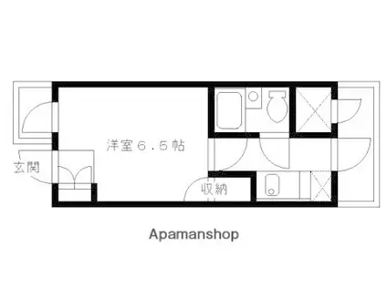 DETOM-1北山レディース(1K/2階)の間取り写真