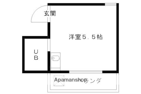 カーナハイツ(ワンルーム/4階)の間取り写真