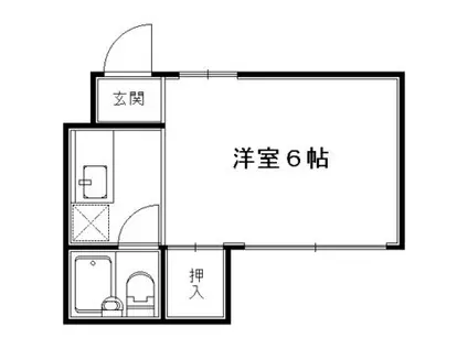 アーベインハウス(1K/2階)の間取り写真