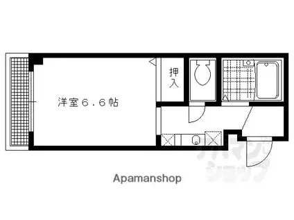 清和院マンション(1K/2階)の間取り写真