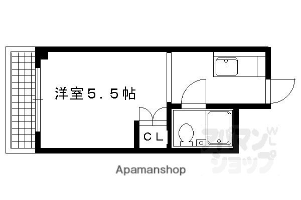 中田マンション(1K/2階)の間取り写真