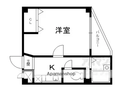 スペシャリー丸太町(1K/5階)の間取り写真
