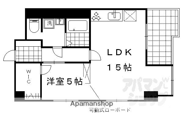 ルミエール聚楽(1LDK/11階)の間取り写真