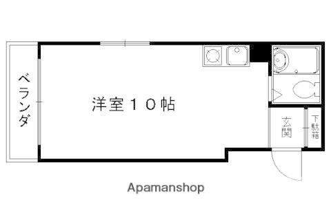 衣笠赤阪町マンション(ワンルーム/1階)の間取り写真