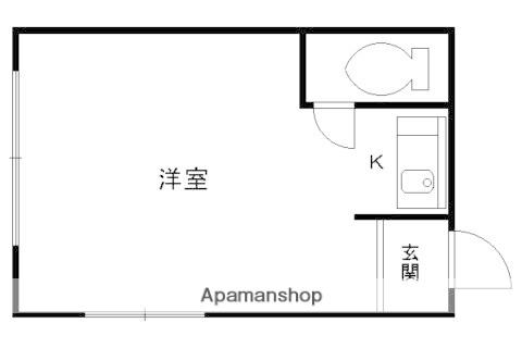 ロイヤルハイツアオキ(1K/2階)の間取り写真