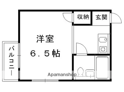 PISODE飯田(1K/2階)の間取り写真