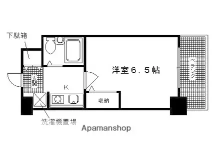 デリード&サンヴェール桂川東(1K/5階)の間取り写真