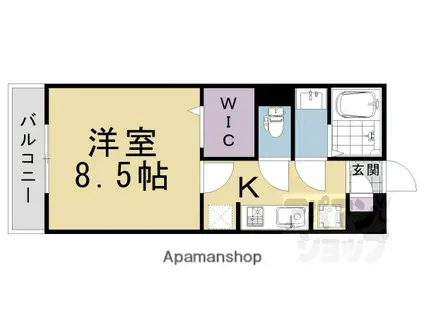 エトワールシャトレ(1K/3階)の間取り写真