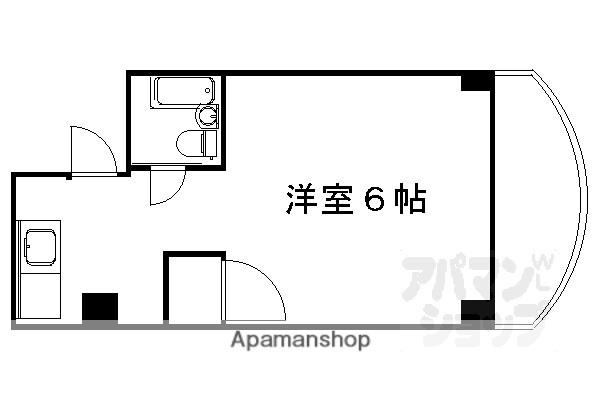 アビ-タサノ(1K/3階)の間取り写真