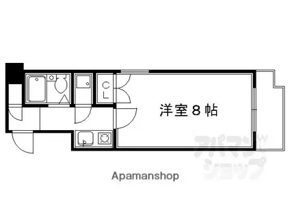 FUSE四条(1K/6階)の間取り写真