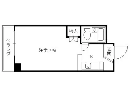 HERSEDOR(1K/3階)の間取り写真