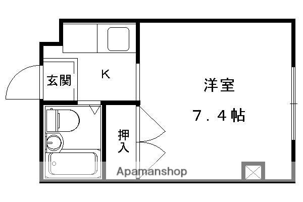 アーバンライフ一号館(1K/4階)の間取り写真