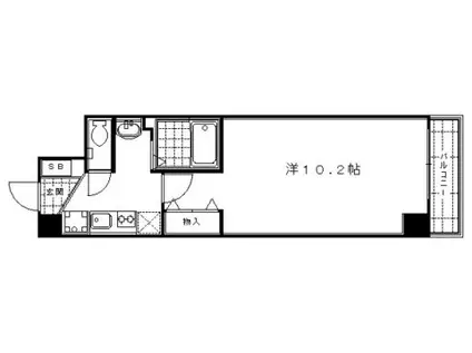 アルトシュロス四条大宮(1K/3階)の間取り写真