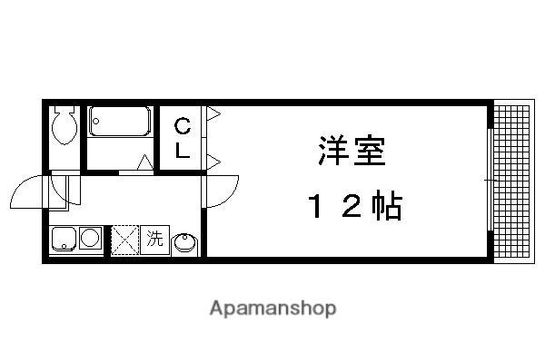 ラビリンス(1K/3階)の間取り写真